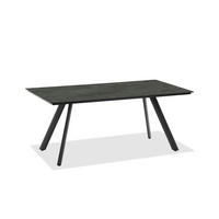 GARTENTISCH Kunststoff Anthrazit, Graphitfarben rechteckig  - Anthrazit/Graphitfarben, Design, Kunststoff/Metall (200/95/76cm)