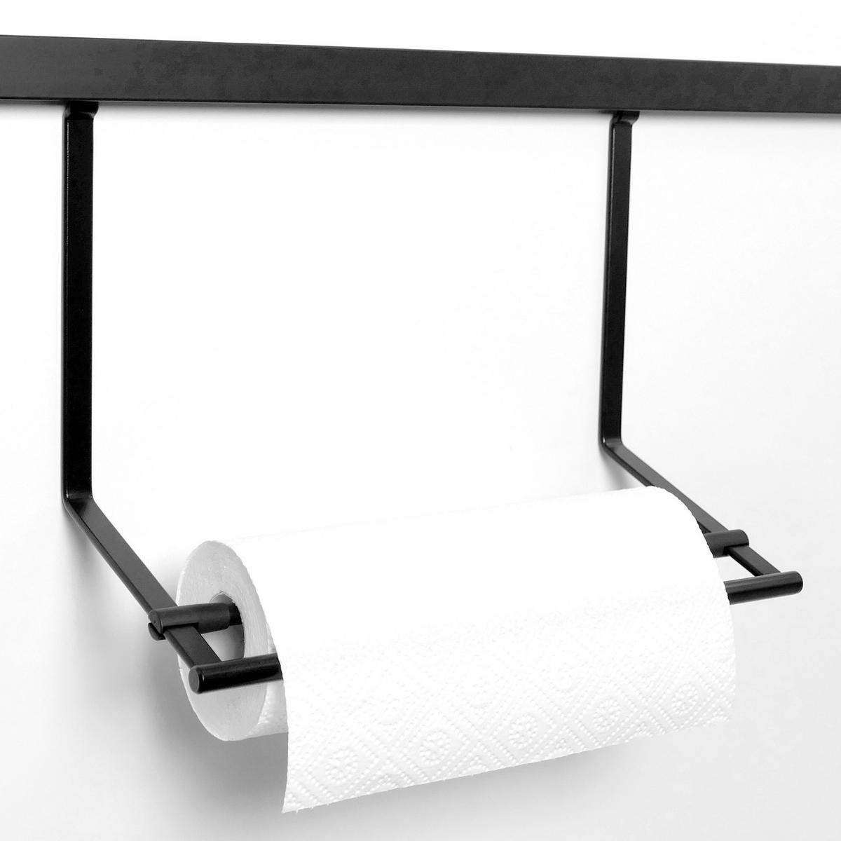 KÜCHENROLLENHALTER - Schwarz, Basics, Metall (35,2/26/15cm) - HKT