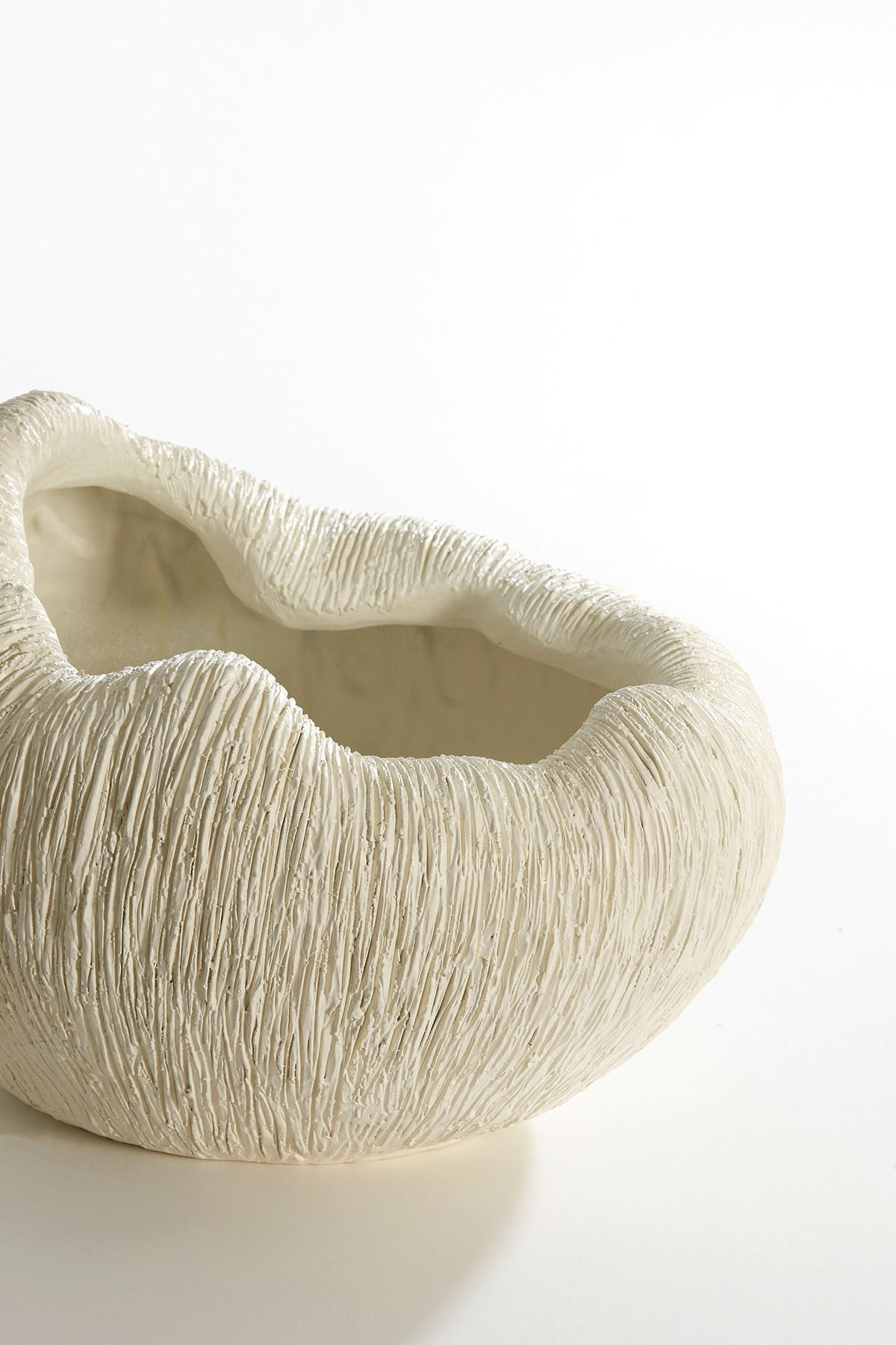 DEKOSCHALE - Creme, Basics, Kunststoff/Stein (34/28/21cm) - Light & Living