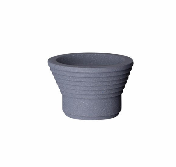 KERZENHALTER - Anthrazit, KONVENTIONELL, Stein (9,2/6,0cm) - Blomus