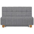 SCHLAFSOFA  in Webstoff Hellgrau  - Hellgrau/Naturfarben, MODERN, Holz/Textil (145/92/102cm) - Novel