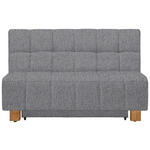 SCHLAFSOFA  in Webstoff Hellgrau  - Hellgrau/Naturfarben, MODERN, Holz/Textil (145/92/102cm) - Novel