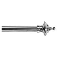 GARDINSTÅNGSET 120-210 cm  - aluminiumfärg, Basics, metall (120-210cm)