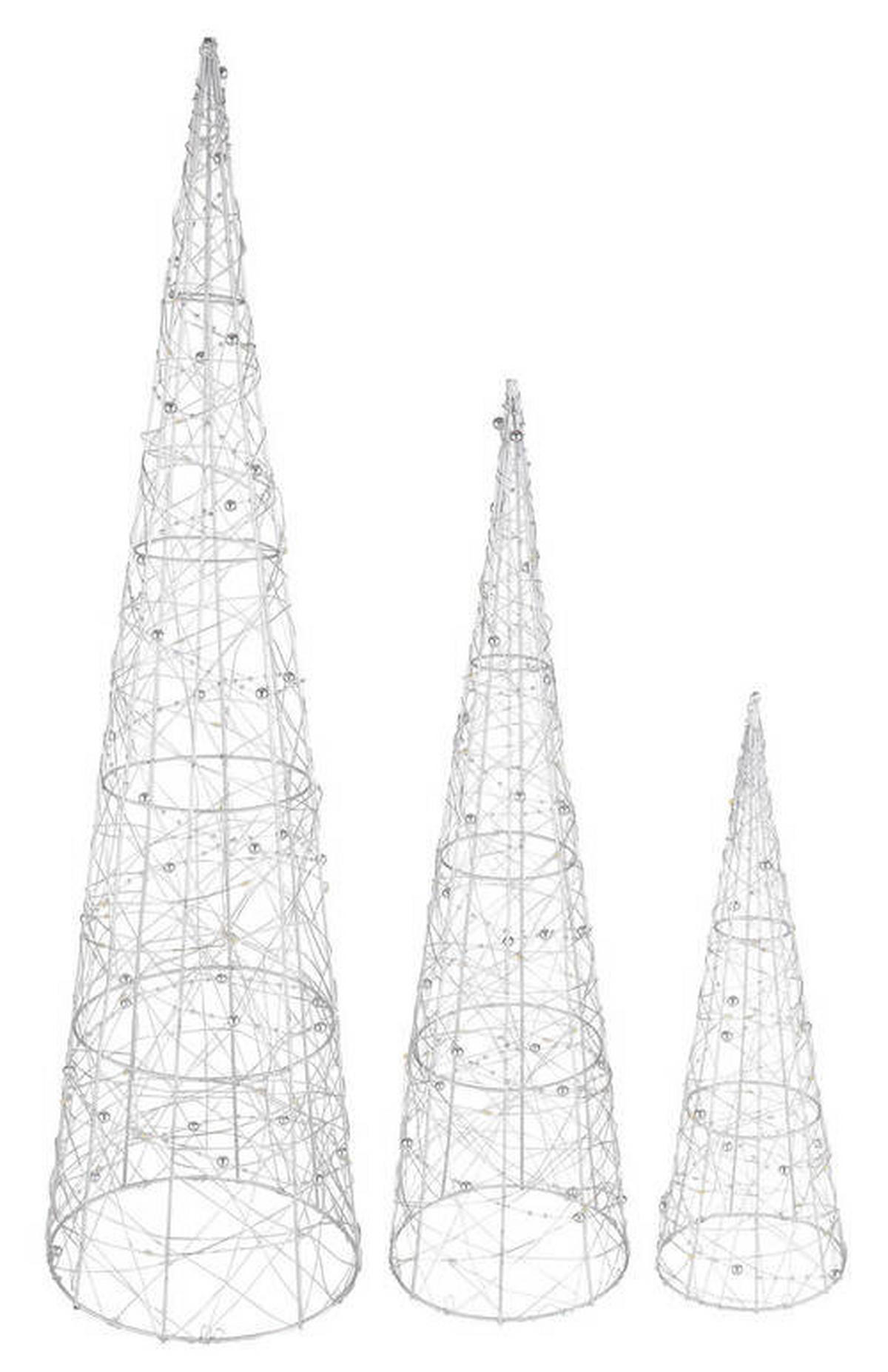 LED-DEKORATIONSLAMPA 13/17/21/40/60/80 cm   - klar/silver, Basics, plast (13/17/21/40/60/80cm) - Globo