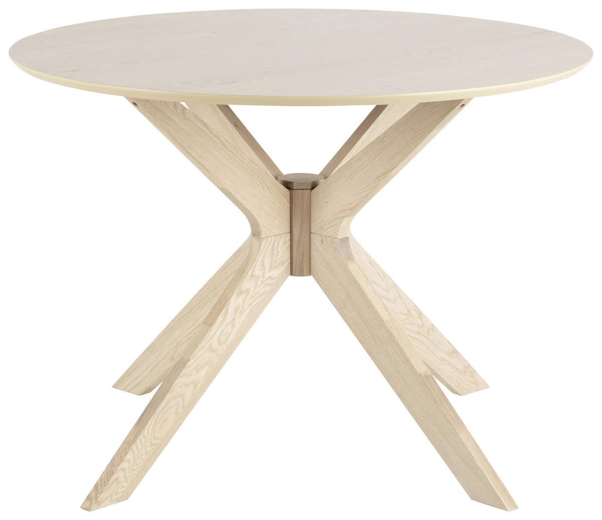 JEDILNA MIZA, furnirano, masivno hrast barve hrasta  - barve hrasta, Konvencionalno, les (105/75cm) - MID.YOU