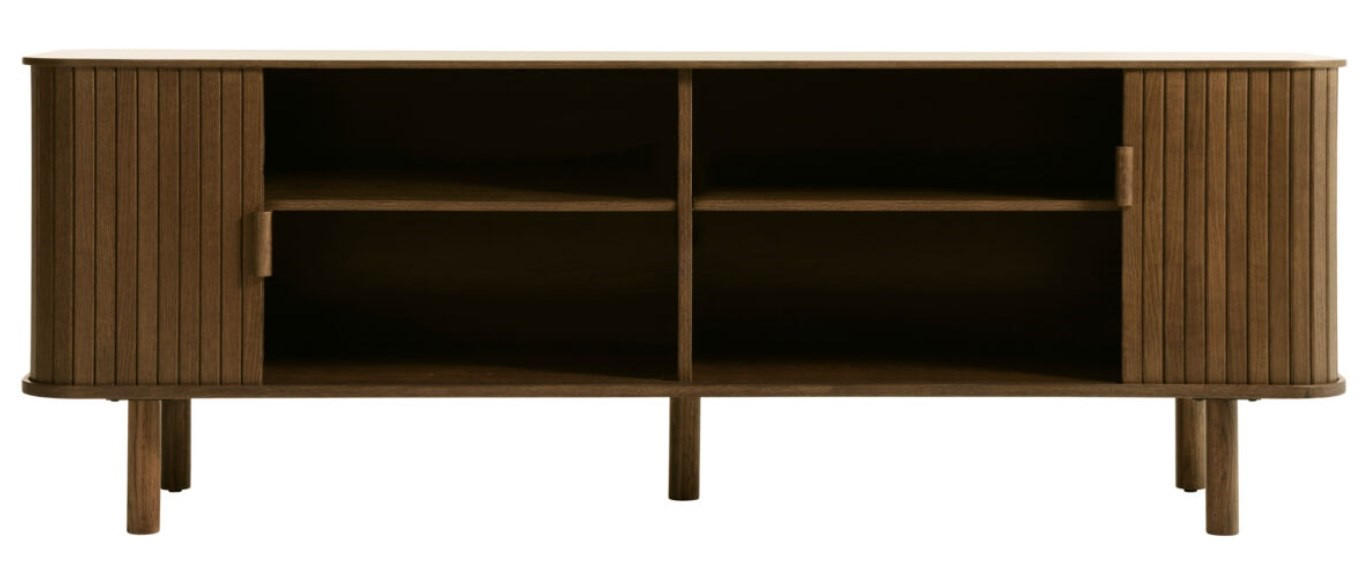 TV-BÄNK  i 160/55,6/40 cm  - mörkbrun, Design, trämaterial/trä (160/55,6/40cm) - Niels Andersson