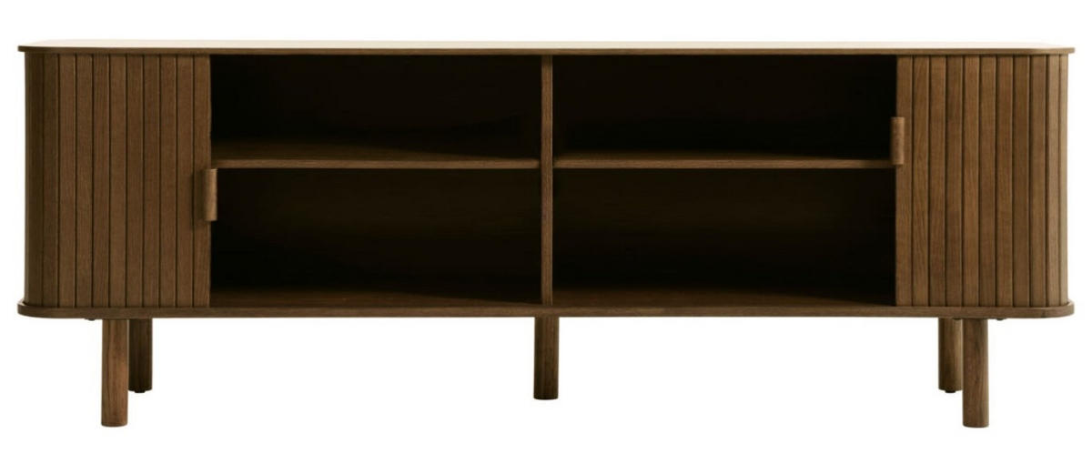 TV-BÄNK  i 160/55,6/40 cm  - mörkbrun, Design, trämaterial/trä (160/55,6/40cm) - Niels Andersson