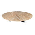 ESSTISCH in Holz 220/110/76 cm   - Schwarz/Naturfarben, Trend, Holz/Metall (220/110/76cm) - Ambia Home