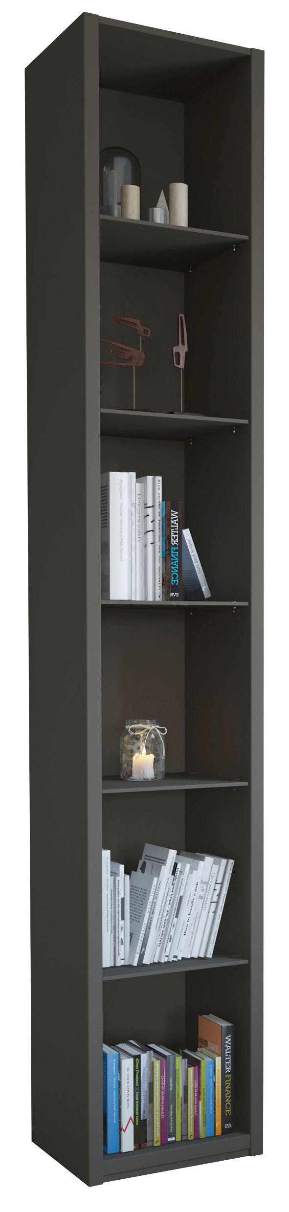 Etajeră, 40/236/36 cm, gri-maro,  - gri-maro, Design, material pe bază de lemn (40/236/36cm) - Dieter Knoll