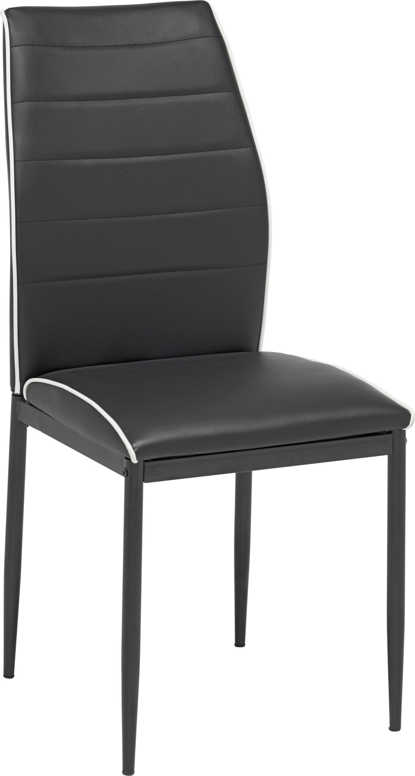 ŽIDLE, černá - bílá/černá, Design, kov/textil (43,5/96/58cm) - Carryhome