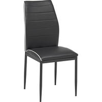 STOLICA - bela/crna, Dizajnerski, metal/tekstil (43,5/96/58cm) - Carryhome