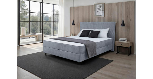 BOXBETT 120/200 cm  in Blau  - Blau/Schwarz, KONVENTIONELL, Kunststoff/Textil (120/200cm) - Carryhome