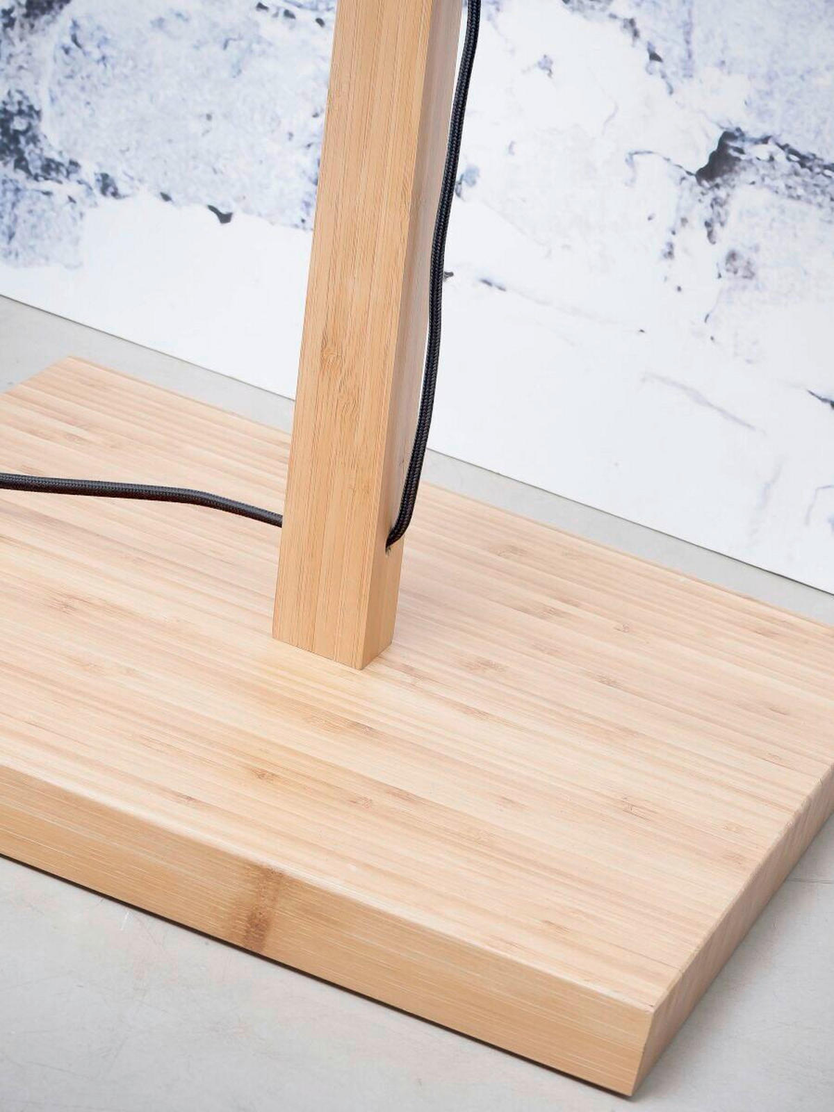 STEHLEUCHTE Skandinavisch 58/32/150 cm  - Naturfarben, Trend (58/32/150cm) - Good & Mojo