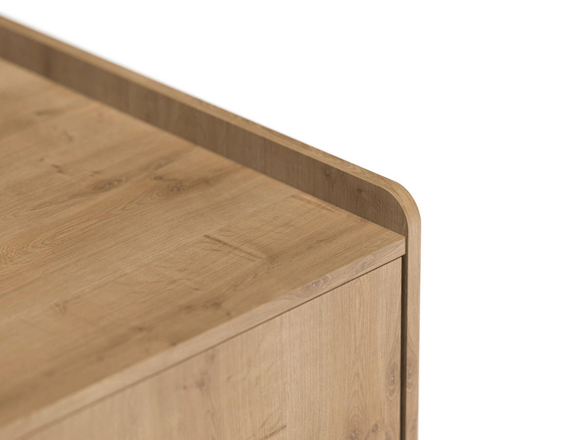 KOMMODE  in 50,3/127,7/40,4 cm  - Eichefarben, MODERN, Holz/Holzwerkstoff (50,3/127,7/40,4cm) - MID.YOU