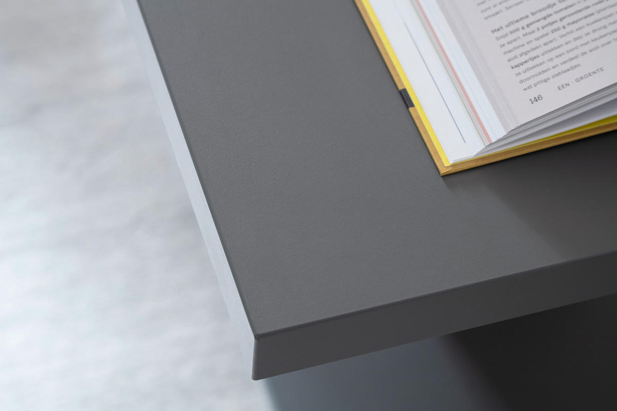 COUCHTISCH 115/65/46 cm rechteckig Grau, Eichefarben  - Eichefarben/Grau, Design, Holzwerkstoff (115/65/46cm) - Carryhome