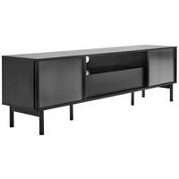 TV-BÄNK  i 180/53/40 cm  - klar/svart, Design, metall/trämaterial (180/53/40cm) - MID.YOU