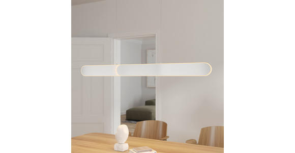 LED-HÄNGELEUCHTE 115/7,5/150 cm  - Silberfarben, Design, Metall (115/7,5/150cm) - Dieter Knoll