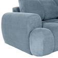 ECKSOFA Blau Flachgewebe  - Blau/Schwarz, KONVENTIONELL, Kunststoff/Textil (274/174cm) - Carryhome
