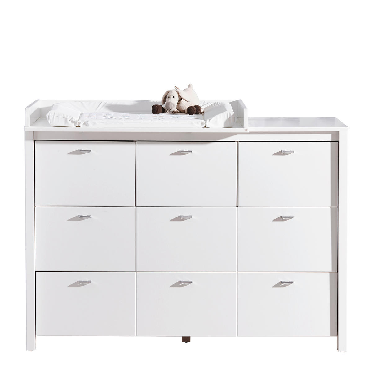 WICKELAUFSATZ Julija  - Weiß, Trend, Holz (135/18/79cm) - My Baby Lou