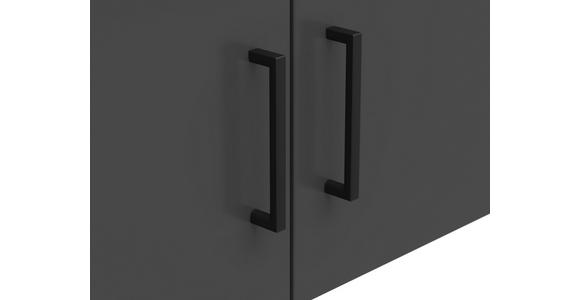 AUFSATZSCHRANK 70/35/40 cm - Schwarz/Graphitfarben, MODERN, Holzwerkstoff/Kunststoff (70/35/40cm) - Carryhome
