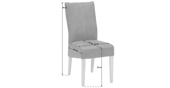 STUHL in Webstoff - Eichefarben/Dunkelgrau, KONVENTIONELL, Holz/Textil (44/98/64cm) - Venda