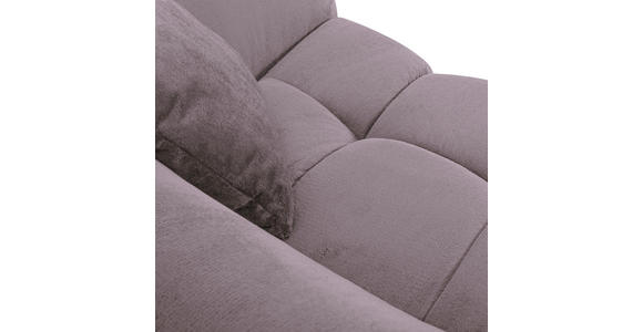 BIGSOFA Plüsch Grau  - Schwarz/Grau, KONVENTIONELL, Kunststoff/Textil (250/75/107cm) - Carryhome