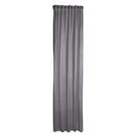 FERTIGVORHANG transparent  - Grau, KONVENTIONELL, Textil (140/245cm)
