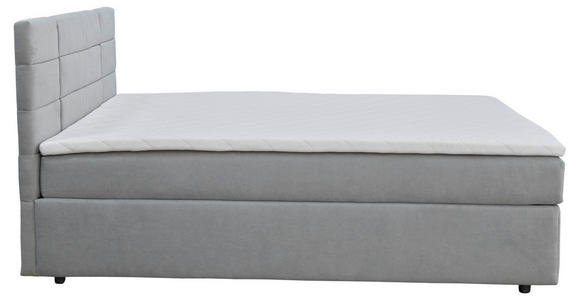 BOXBETT 160/200 cm in Grau - Schwarz/Kieferfarben, KONVENTIONELL, Holz/Kunststoff (160/200cm) - Carryhome