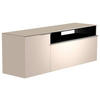 LOWBOARD  in 160/56/45 cm  - Sandfarben/Alufarben, Design, Glas/Holzwerkstoff (160/56/45cm) - Moderano
