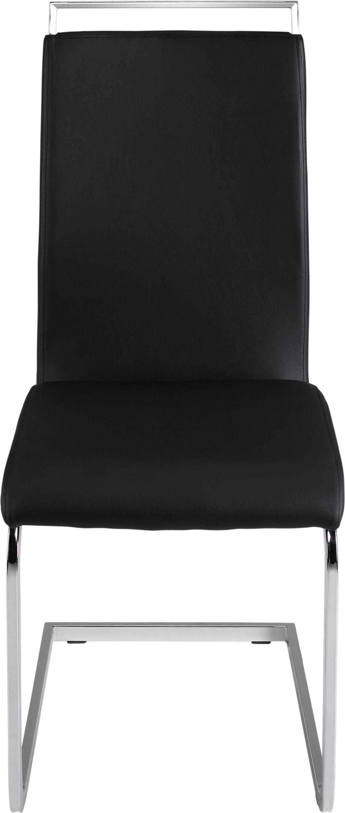STOLIČKA, 43/98/56 cm - čierna/chrómová, Design, kov/textil (43/98/56cm) - Carryhome