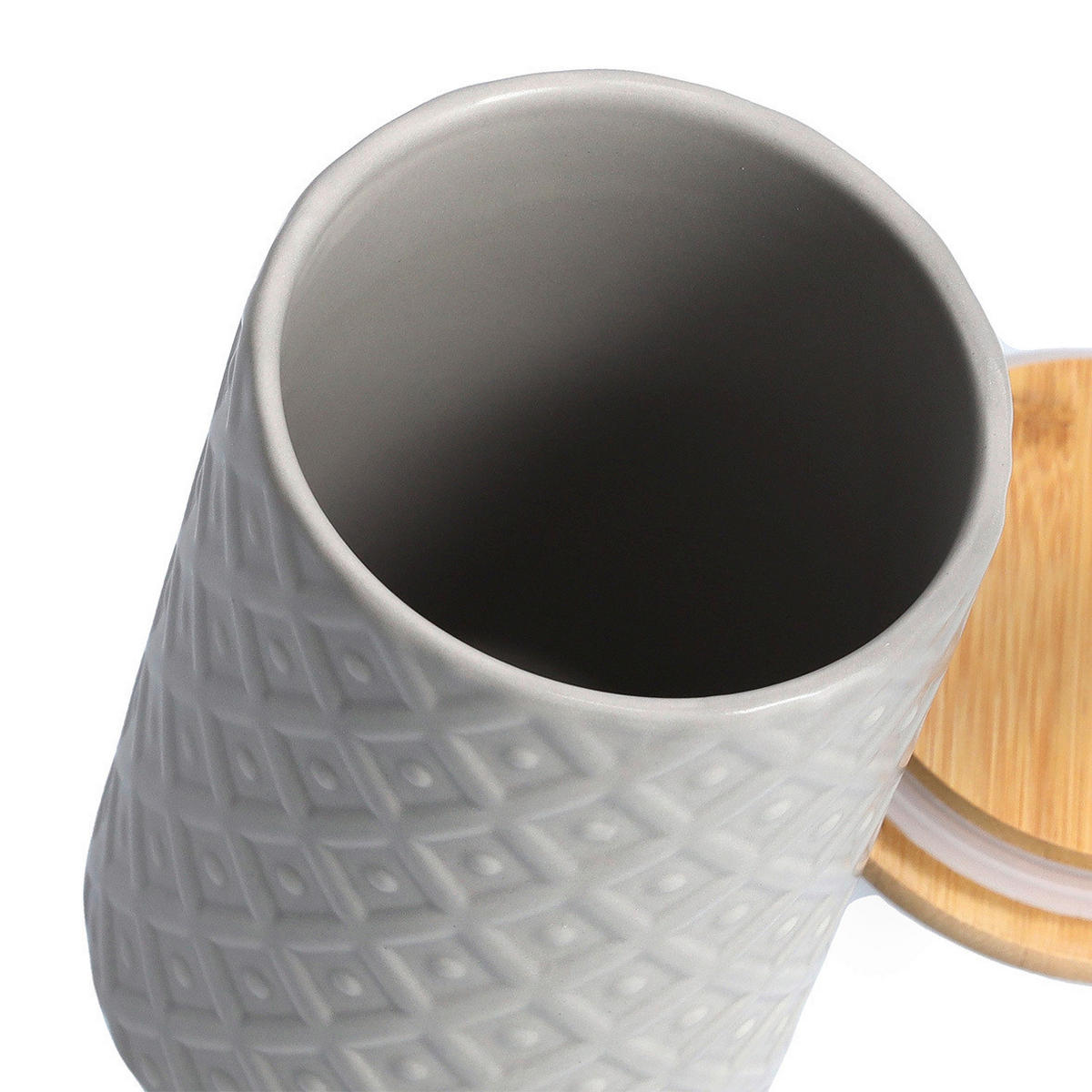 VORRATSDOSENSET  - Grau, Basics, Keramik (25,5/25,5/15cm) - Zeller Present