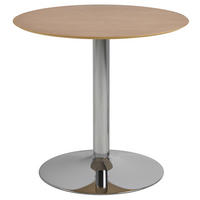 ESSTISCH in Metall, Holzwerkstoff 80/80/74 cm  - Chromfarben/Naturfarben, MODERN, Holzwerkstoff/Metall (80/80/74cm) - MID.YOU