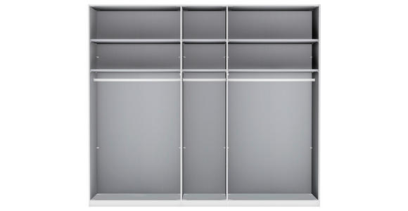 FALTTÜRENSCHRANK 250/216/58 cm 5-türig  - Schieferfarben/Eiche Bianco, KONVENTIONELL, Glas/Holzwerkstoff (250/216/58cm) - Dieter Knoll