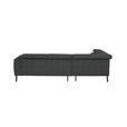 ECKSOFA in Webstoff Anthrazit  205/280 cm  - Anthrazit/Schwarz, Design, Textil/Metall (205/280cm) - Xora