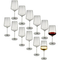 GLÄSERSET Sonnenschliff 12-teilig  - Klar, Design, Glas (9,3/22,5/9,3cm) - Ritzenhoff