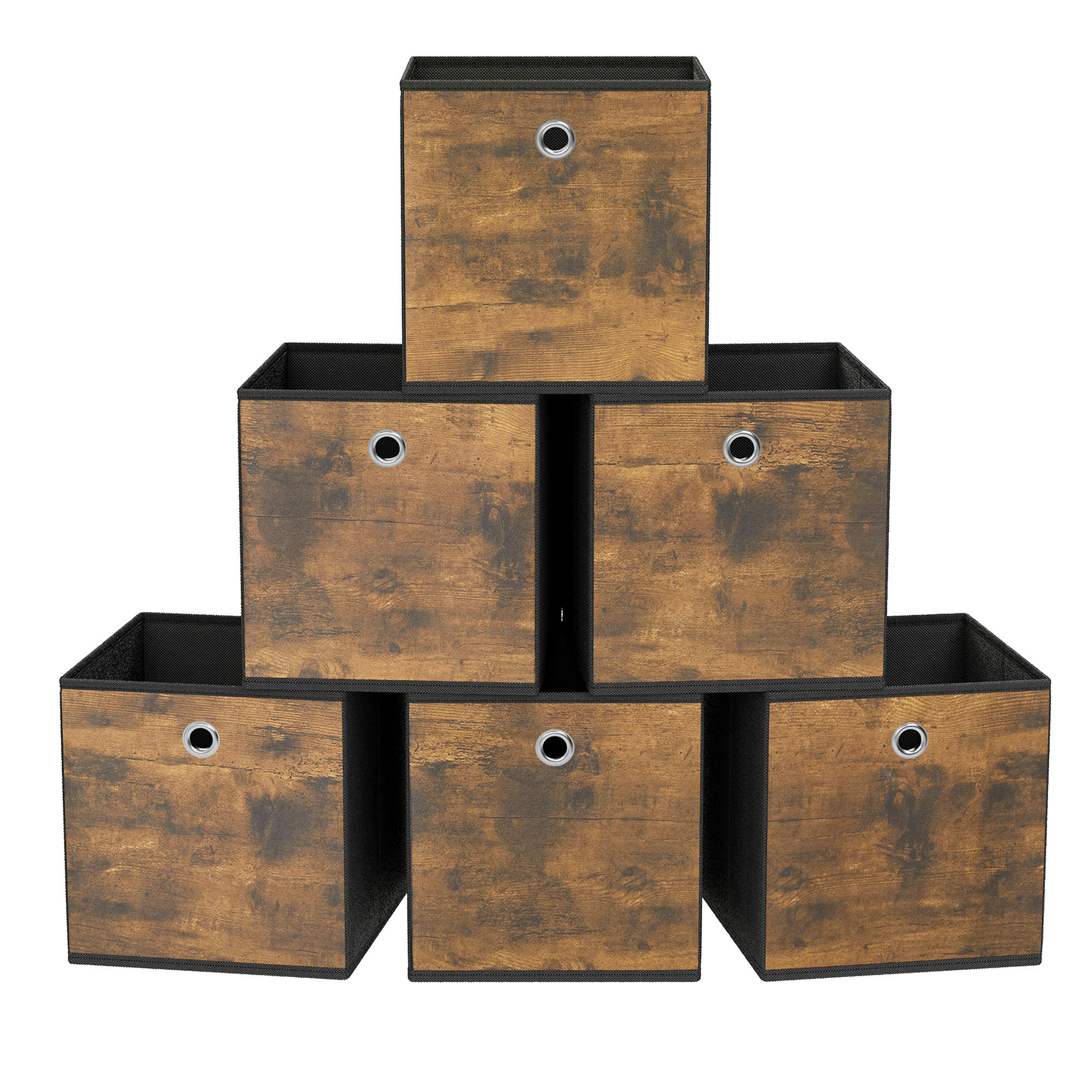 FALTBOX - Beige, Basics, Textil (33/33/33cm)