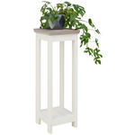 BLUMENSTÄNDER in Holzwerkstoff 30/30/85 cm  - Weiß/Grau, LIFESTYLE, Holzwerkstoff (30/30/85cm) - Hom`in