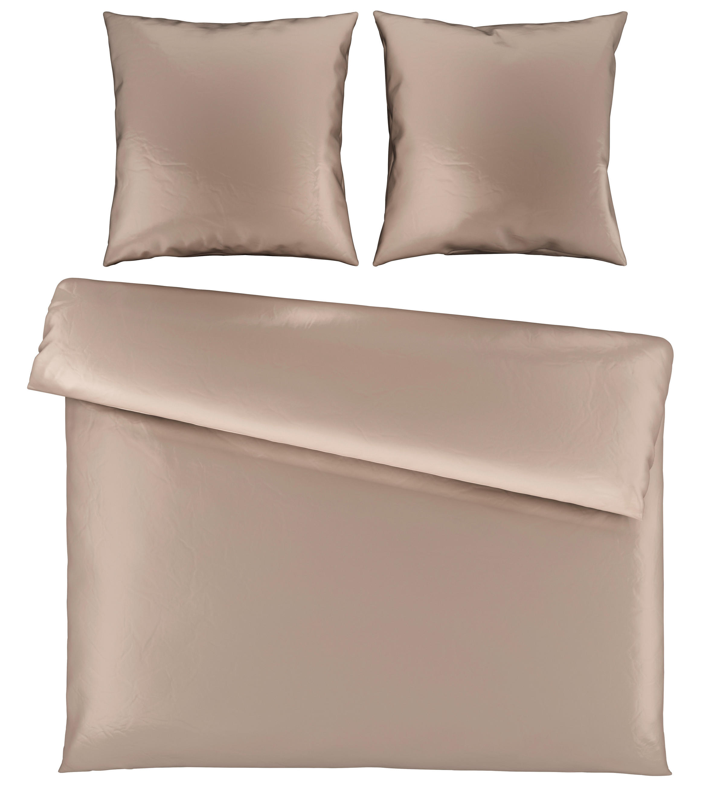 BETTWÄSCHE 220/240 cm Segesta Satin  - Creme, MODERN, Textil (220/240cm) - Novel