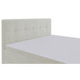 BOXSPRINGBETT 140/200 cm  in Creme  - Creme/Schwarz, KONVENTIONELL, Kunststoff/Textil (140/200cm) - Carryhome