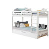 ETAGENBETT 90/200 cm Weiss  - Weiss, Modern, Holz (90/200cm) - MID.YOU