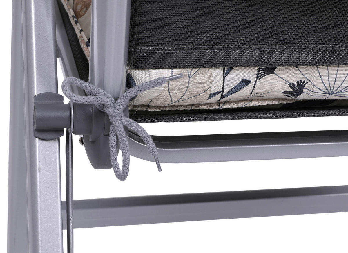 SESSELAUFLAGENSET in Beige, Blau Floral  - Blau/Beige, Basics, Textil (50/6/100cm)