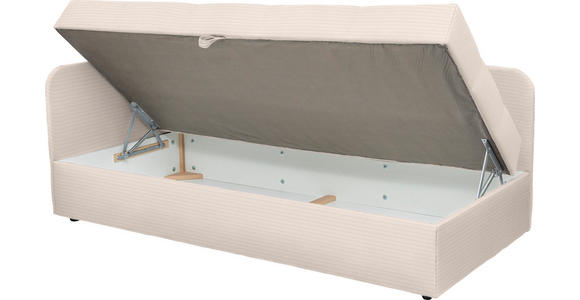 LIEGE  in Cord Creme  - Creme/Schwarz, Basics, Kunststoff/Textil (95/90/205cm) - Xora