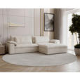 ECKSOFA  in Webstoff Beige  306/198 cm  - Beige/Schwarz, MODERN, Kunststoff/Textil (306/198cm) - Carryhome