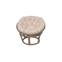 SESSEL Grau    - Creme/Grau, Natur, Holz/Textil (80/80/60cm) - MID.YOU