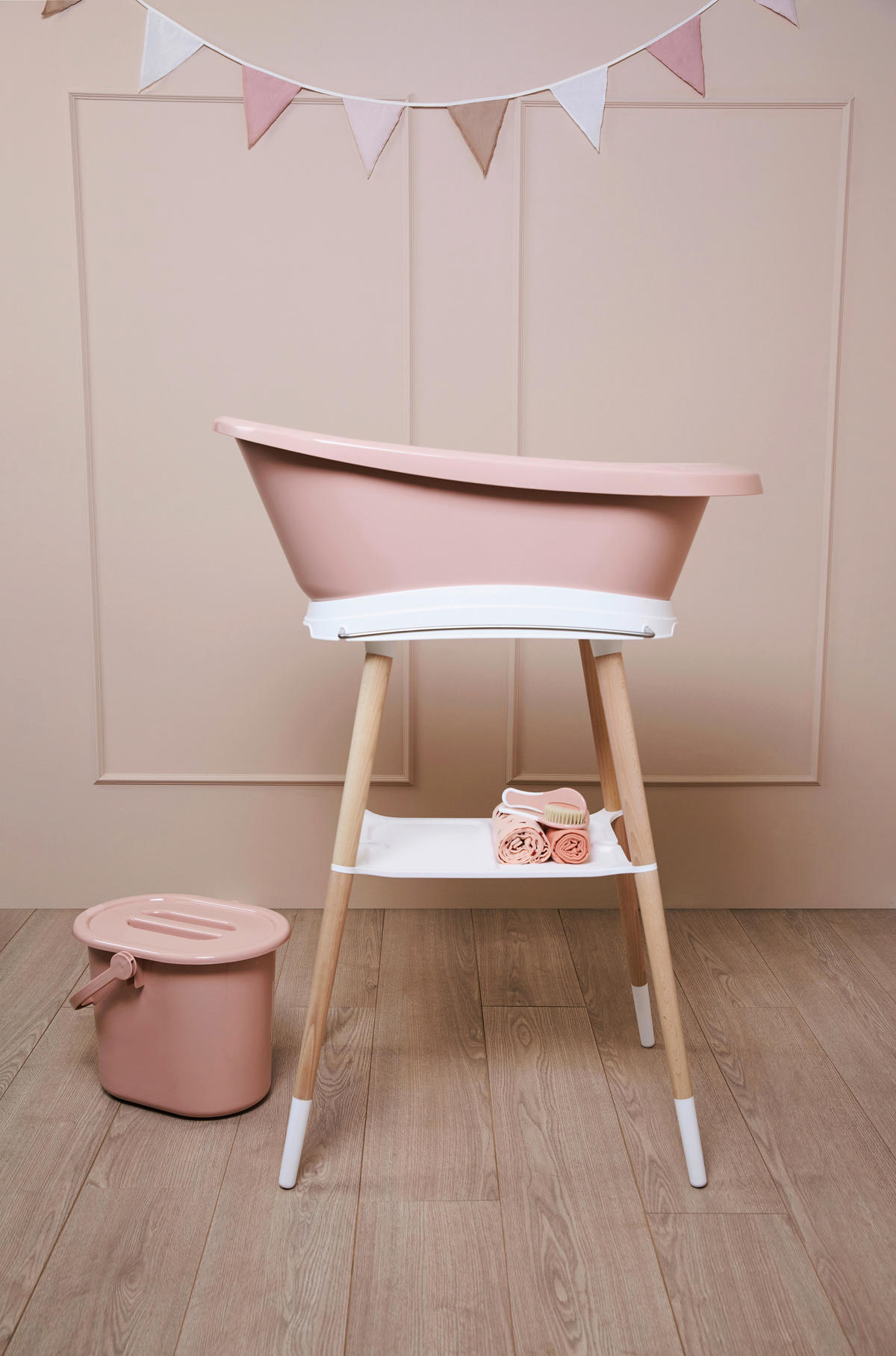 BABYBADEWANNE SENSE EDITION  - Altrosa, Basics, Kunststoff (79,5/41,5/30,8cm) - Bebe Jou