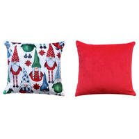 DÍSZPÁRNA  - piros, Basics, textil (45/45/8cm)
