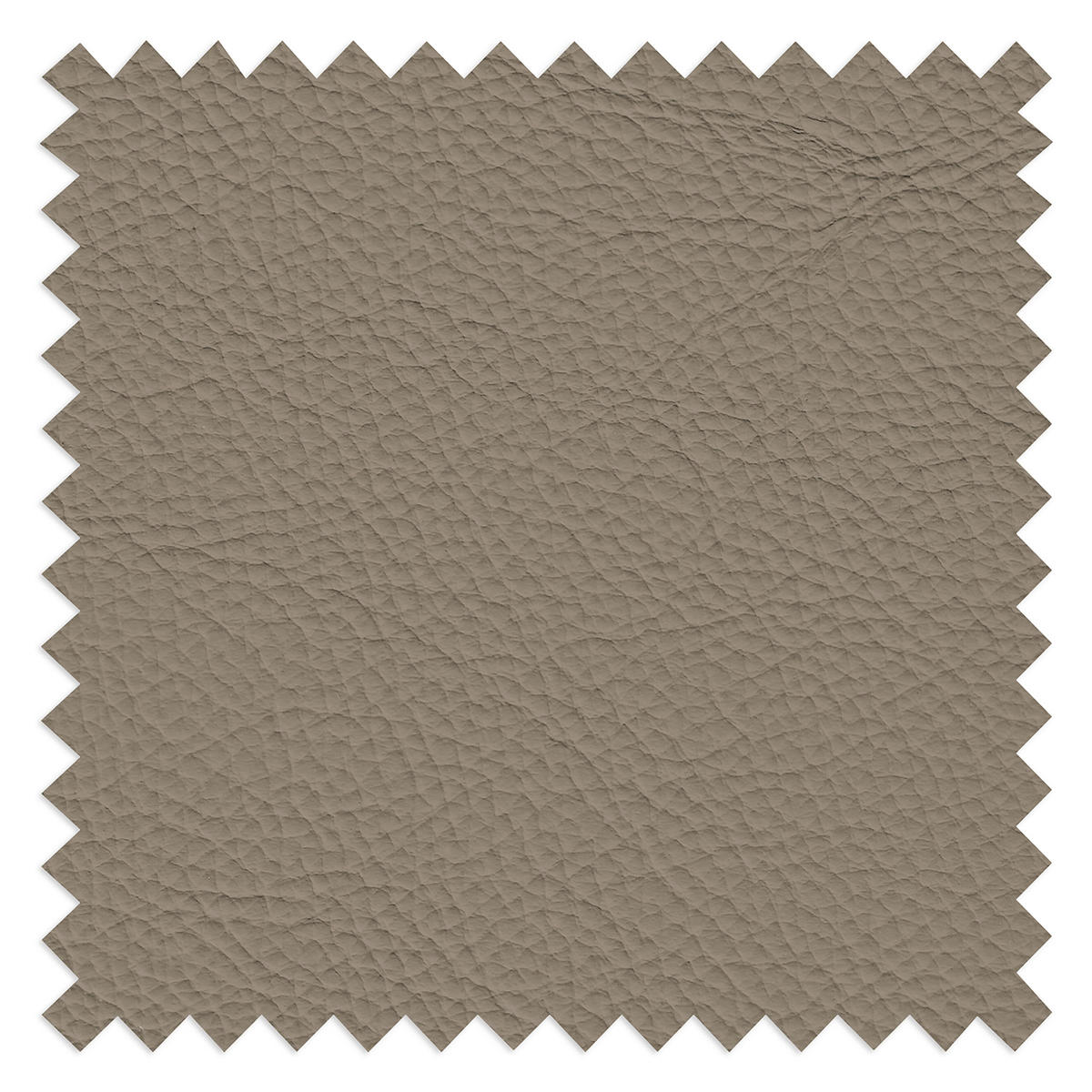 ECKSOFA Echtleder Taupe  - Taupe/Silberfarben, Design, Leder/Metall (228/283cm) - Livetastic