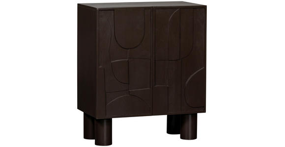 KOMMODE in 80/95/43 cm - Dunkelbraun, Design, Holz (80/95/43cm) - Carryhome