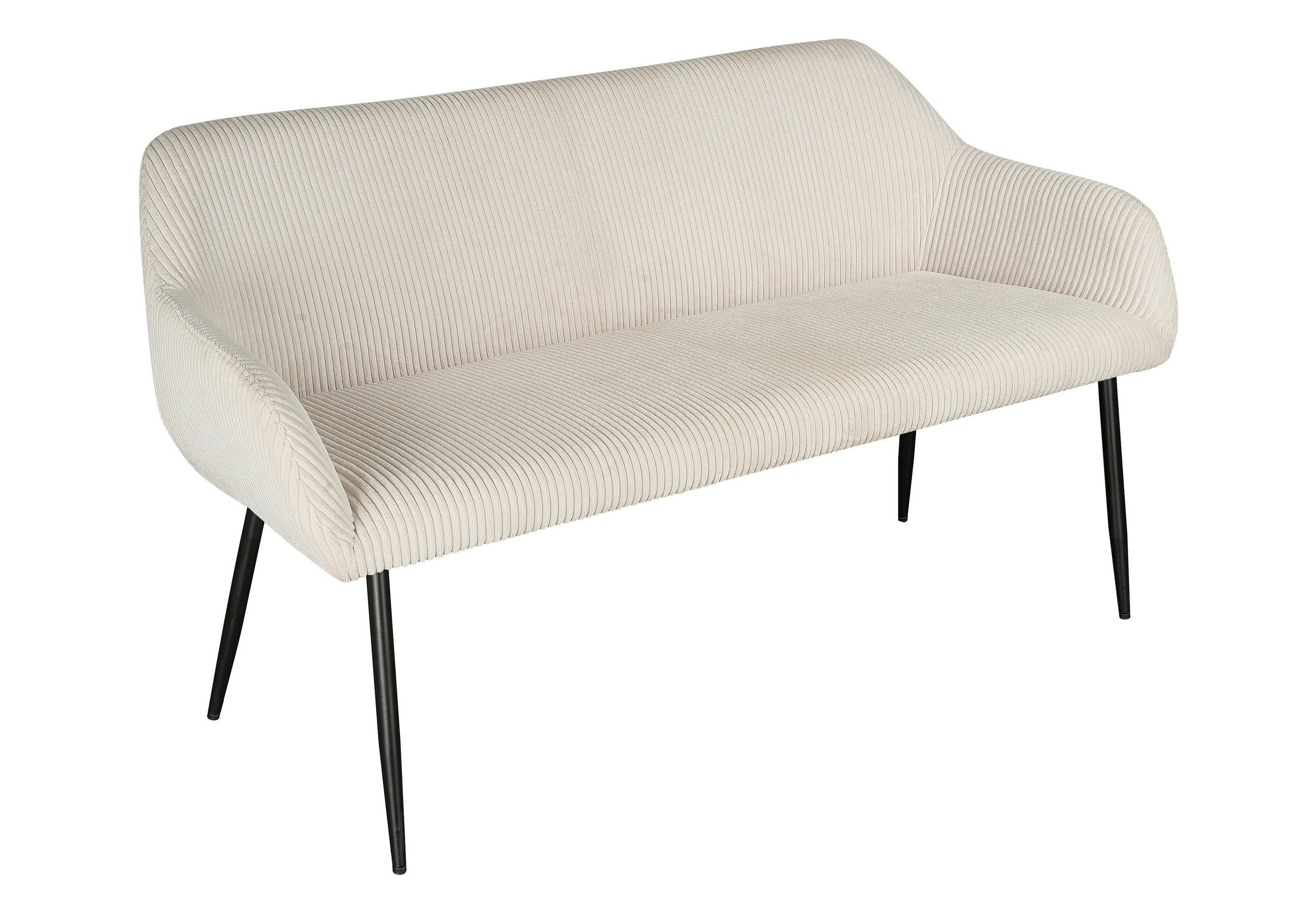 Xora Sitzbank Creme, Schwarz 160x84x65 cm