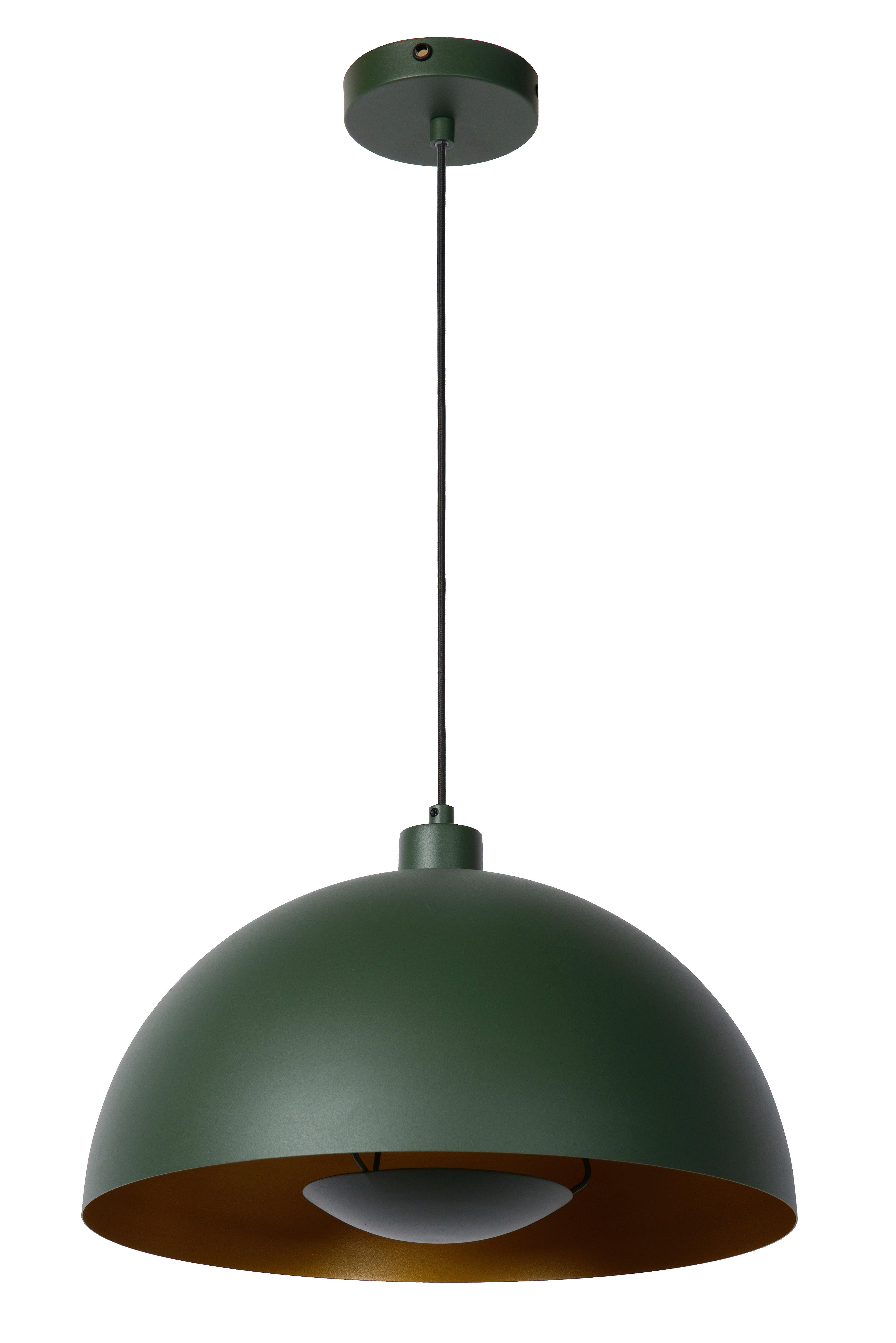 HÄNGELEUCHTE SIEMON 40/150 cm   - Messingfarben/Grün, Design, Metall (40/150cm) - Lucide